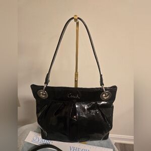 Coach Patent Leather Purse -dyed Black